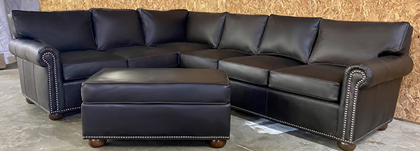 Petite Manchester Leather Furniture Sectional