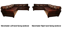 Example of left-hand and right-hand facing sectionals