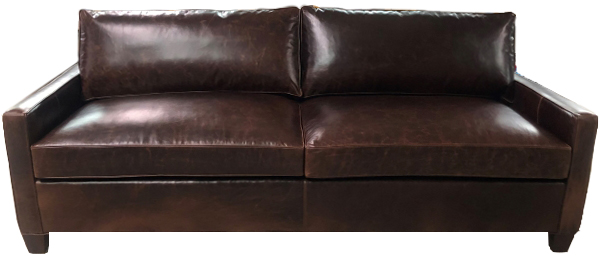 Madison Slim-Arm Leather Sofa